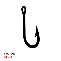 fishhook. vector illustration