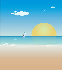 Yaz tatili, deniz, kum ve güneş.