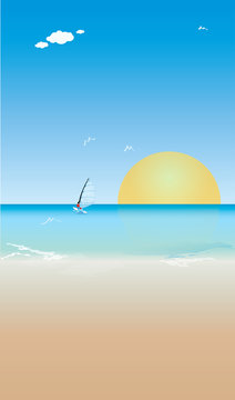 Yaz tatili, deniz, kum ve g&uuml;neş.