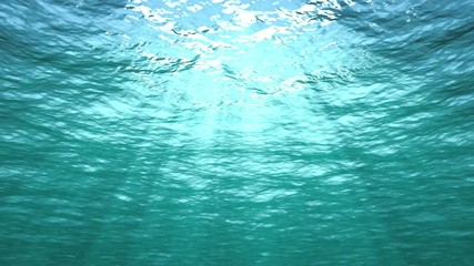 Starting underwater and rising above ocean surface. Two loops (first and last 9 seconds). See my portfolio for alternative version (starts above water and dives down under the sea).