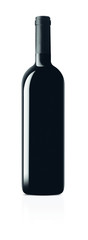 Garrafa vinho preta