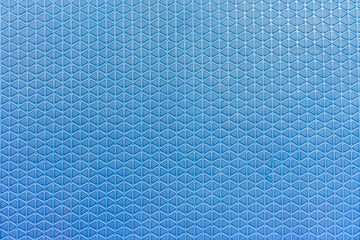 Close up of blue EVA foam sheet. Bright blue Foam mat, Floor pattern.