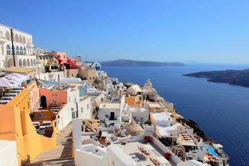 Obraz premium Viewfinder of santorini