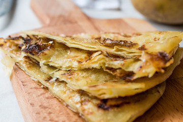 Circassian, Cherkes or Cerkes Borek with Potato called Velibah