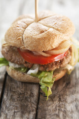 hamburger végétarien 