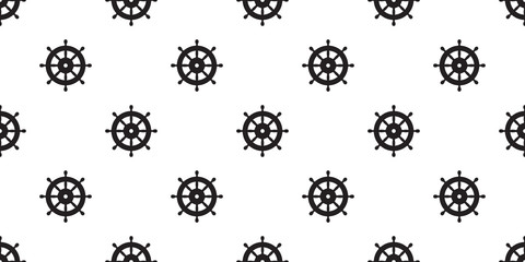 helm seamless pattern anchor vector maritime nautical sea ocean boat isolated wallpaper background