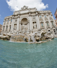 Fototapeta na wymiar Trevi Fountain, Rome