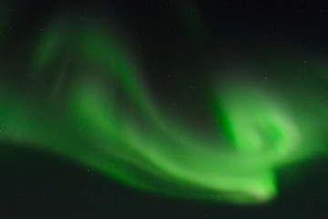 Aurora ,Northern lights in the night sky.