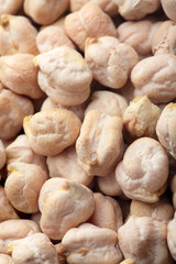 Textured of chickpeas. Background .Legumes.Variety.Closeup.Concept texture of legumes
