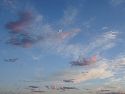 Fototapeta View of Moody clouds in sky at day