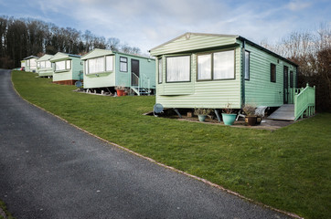 static caravan on a site in wales
