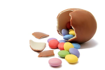 Easter egg with art design stock photo