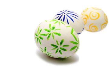 Easter egg with art design stock photo