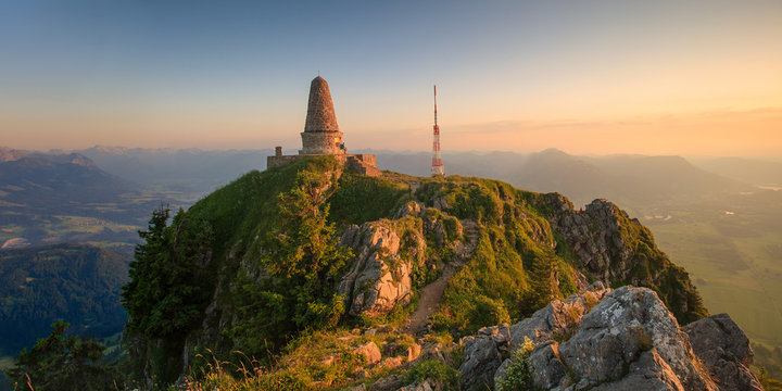 Sonnenuntergang am Gr&uuml;nten, Allg&auml;u