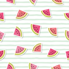 Watermelon seamless pattern.
