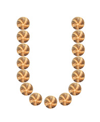 Letters with food