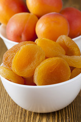 dry beautiful apricots
