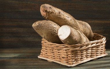 Cassava raw tuber - Manihot esculenta