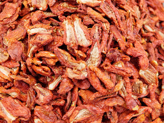 dry tomatoes at market