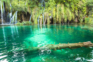 Plitvice Lakes, Croatia Waterfall. Amazing Place.