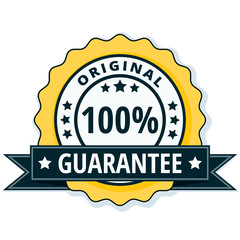 100% Original Guarantee label illustration