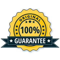 100% Original Guarantee label illustration