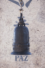 Obraz premium The Peace Bell, a tribute to the victims of the atomic bomb, World War II. Frei Rogério, Santa Catarina / Brazil