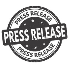 Press release grunge rubber stamp
