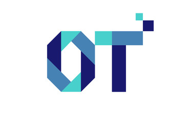 OT Digital Ribbon Letter Logo 