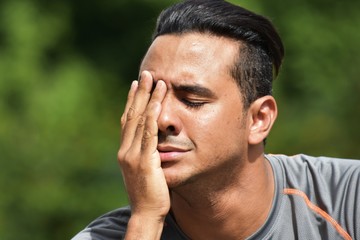 Athletic Man And Anxiety