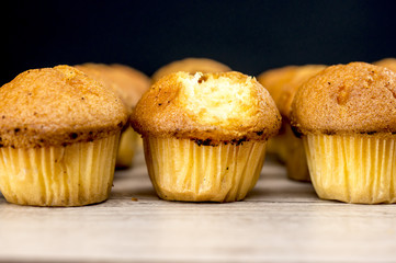 Muffins out of oven