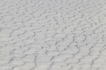 wavy snowy surface