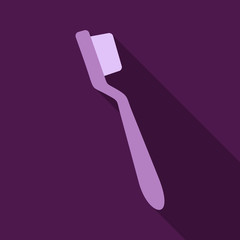 Dental concept. Toothbrush with toothpaste isolated. Flat design, care health, hygiene healthy,illustration