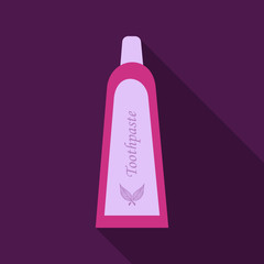 Tube of toothpaste or cream isolated on background.