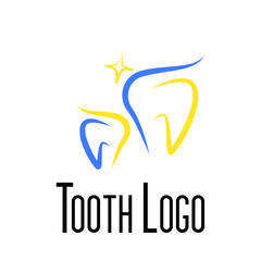 tooth logo design for dental or toothpaste product