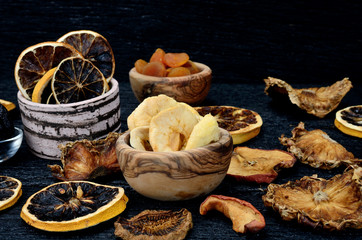 dried fruits on  table