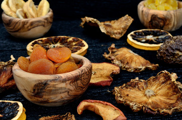 dried fruits on  table