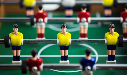 Mini football table.