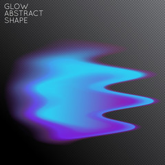 Abstract glow plasma shape