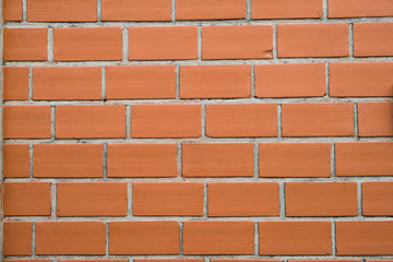 brick wall facade - orange  brick stone wall background