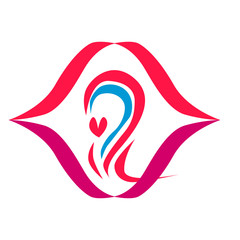 Fototapeta premium hijab muslimah logo design, hijab muslimah has mean great women with multitalents