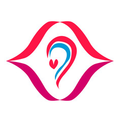 Fototapeta premium hijab muslimah logo design, hijab muslimah has mean great women with multitalents