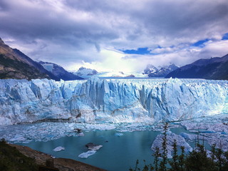 The spectacular Perito Moreno Glacier near El Calafate in Patagonia Argentina