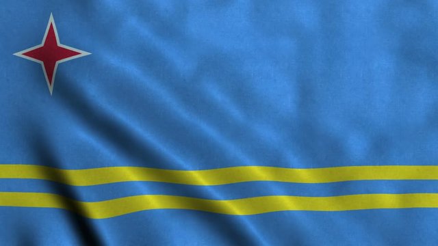 4K Seamless Loopable Flag of Aruba