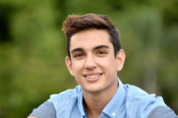 Teenage Male Smiling