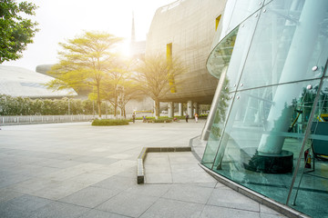 The modern office close-up is in the city of China