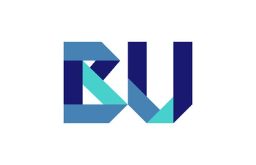 BU Ribbon Letter Logo