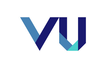 VU Ribbon Letter Logo