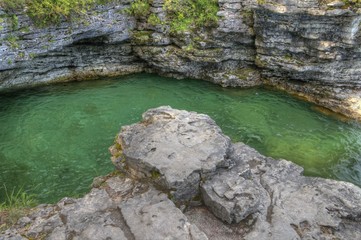 Cave Point on Lake Michigan in Wisconsin