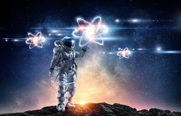 Obraz na płótnie Canvas Astronomy as a science. Mixed media
